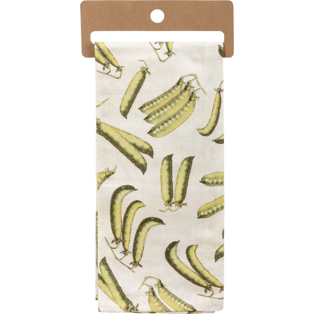 Kitchen Towel Peas and Quiet by Primitives by Kathy