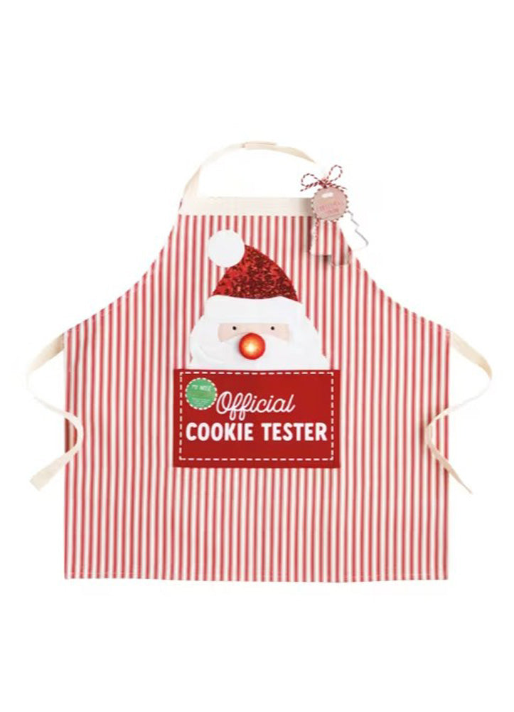Light Up Santa Apron by Mud Pie