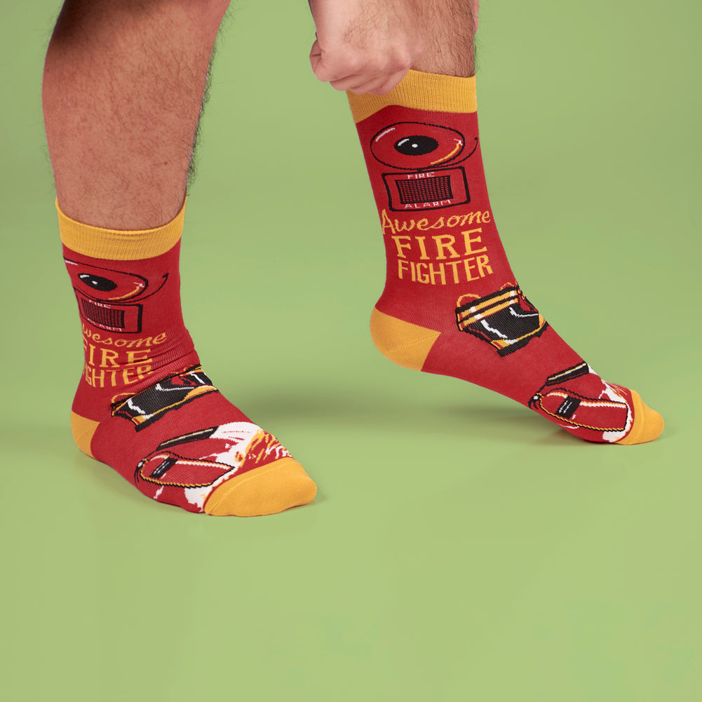 Socks- Awesome Fire Fighter by Primitives by Kathy