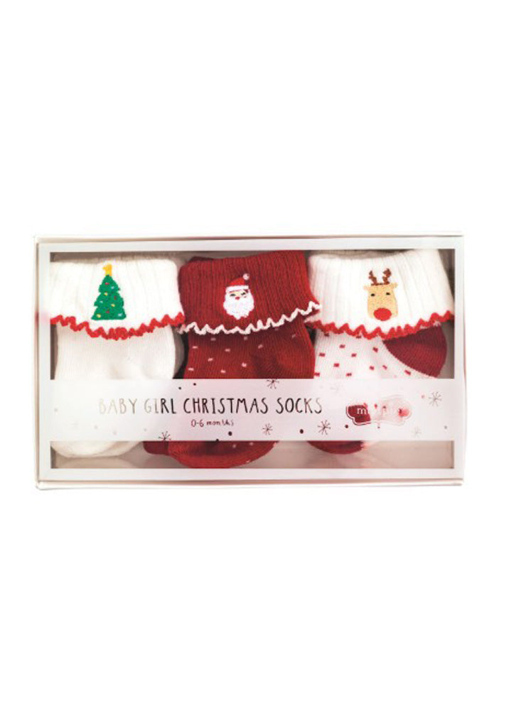 Girl Christmas Sock Box Set by Mud Pie