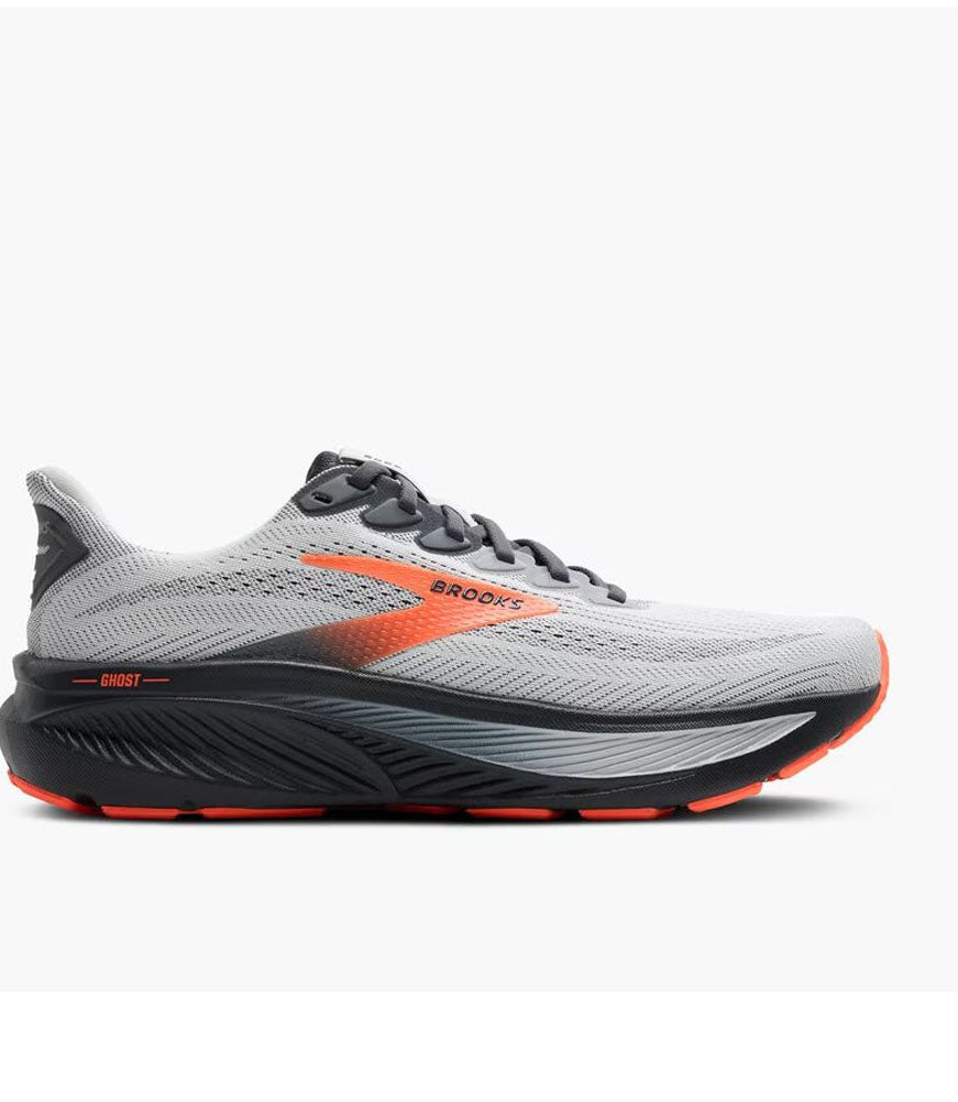 Ghost 17 in Oyster Mushroom/Orange/Ebony by Brooks