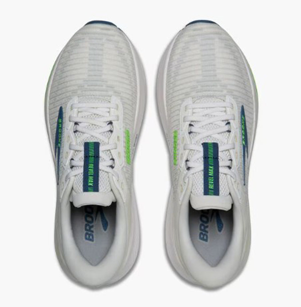 Revel Max in White/Moonlight/Green Gecko by Brooks