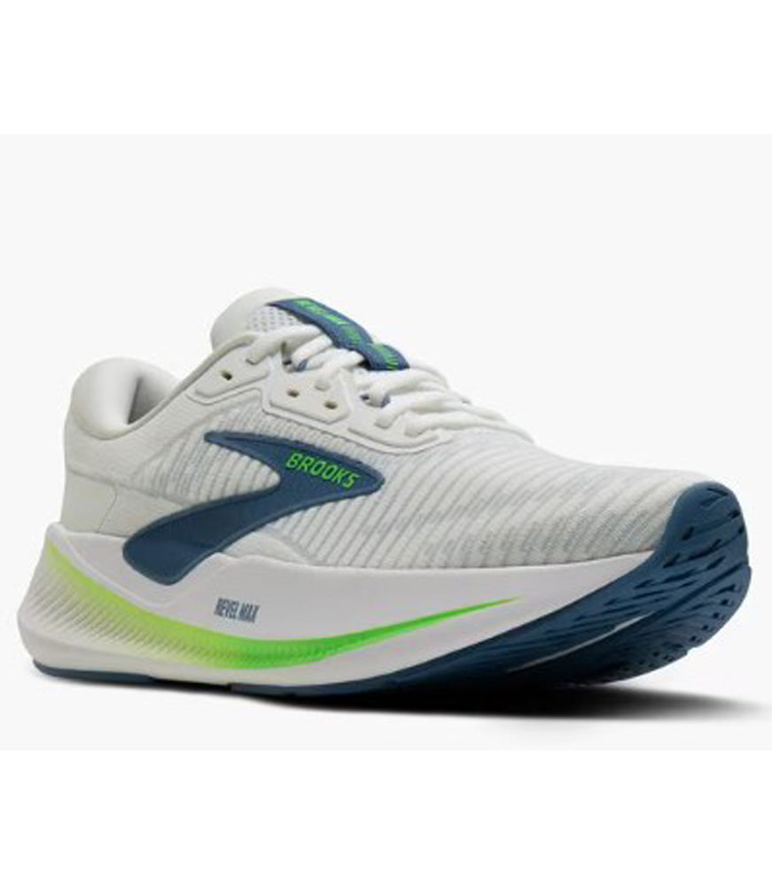 Revel Max in White/Moonlight/Green Gecko by Brooks