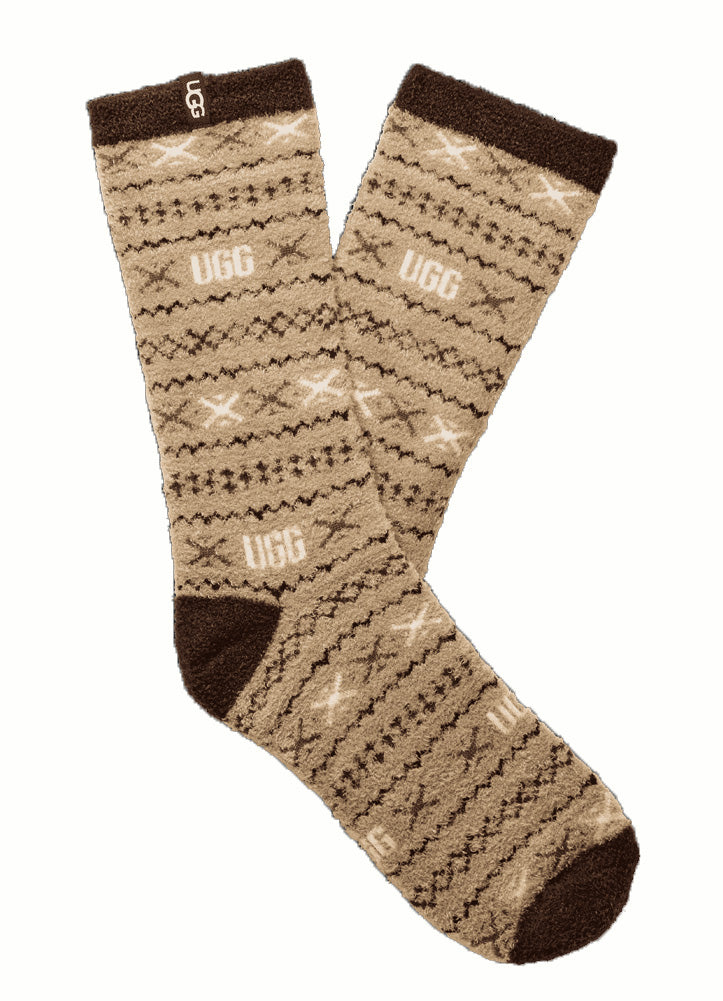 Leslie Graphic Crew Sock in Cola Multi UGG Isle by UGG