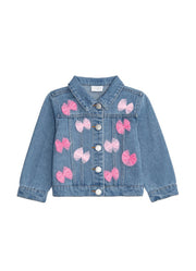 Tulle Bow Denim Jacket by Mud Pie