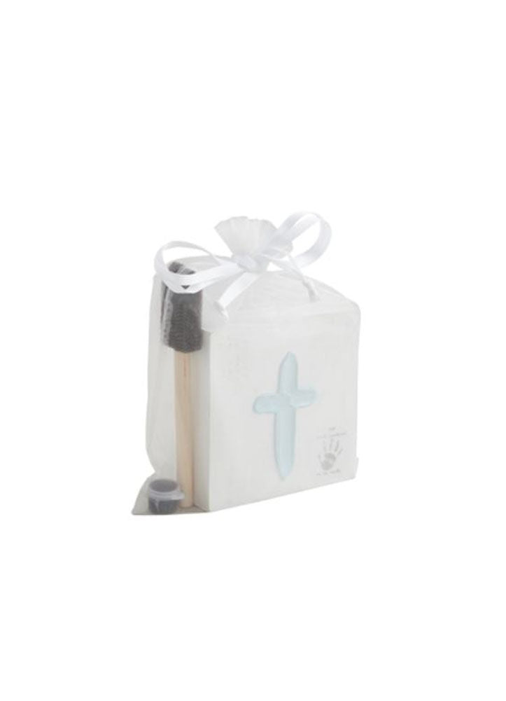 Blue Cross and Handprint Kit by Mud Pie