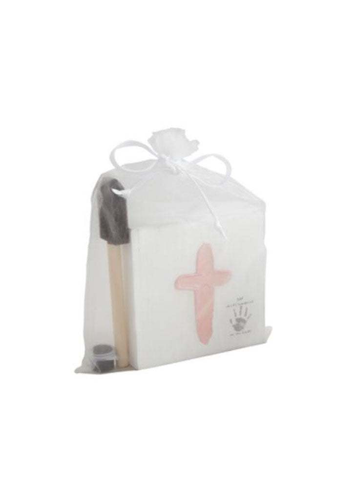 Pink Cross and Handprint Kit by Mud Pie