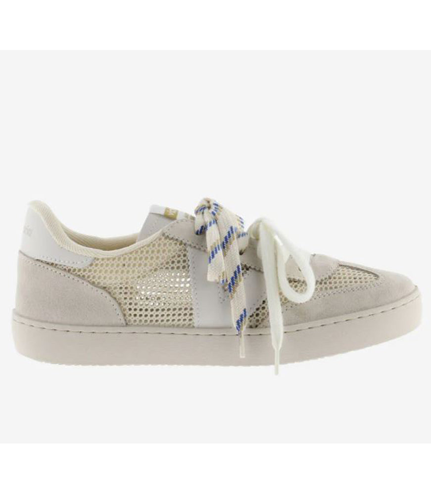 Berlin Ciclista Open Mesh and Suede Trainers in Beige by Victoria