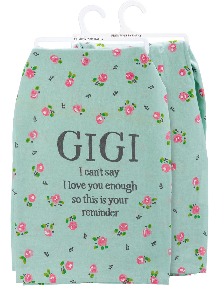 Kitchen Towel- Gigi Loves You by Primitives by Kathy