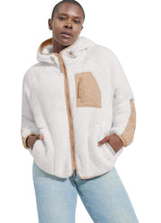 Ruthie UGGFluff Zip Hoodie in Nimbus/Driftwood by UGG