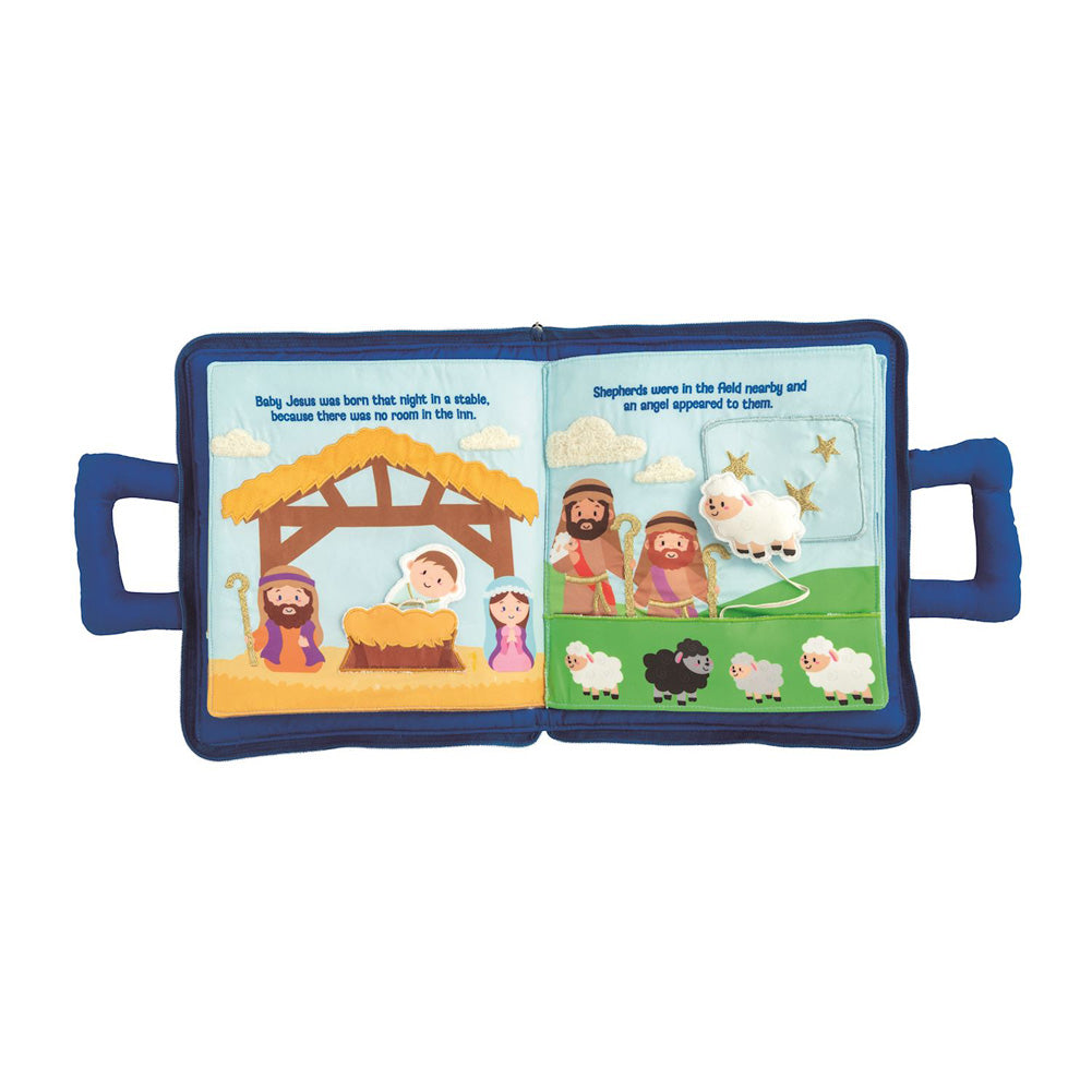 Nativity Fabric Book by Mud Pie