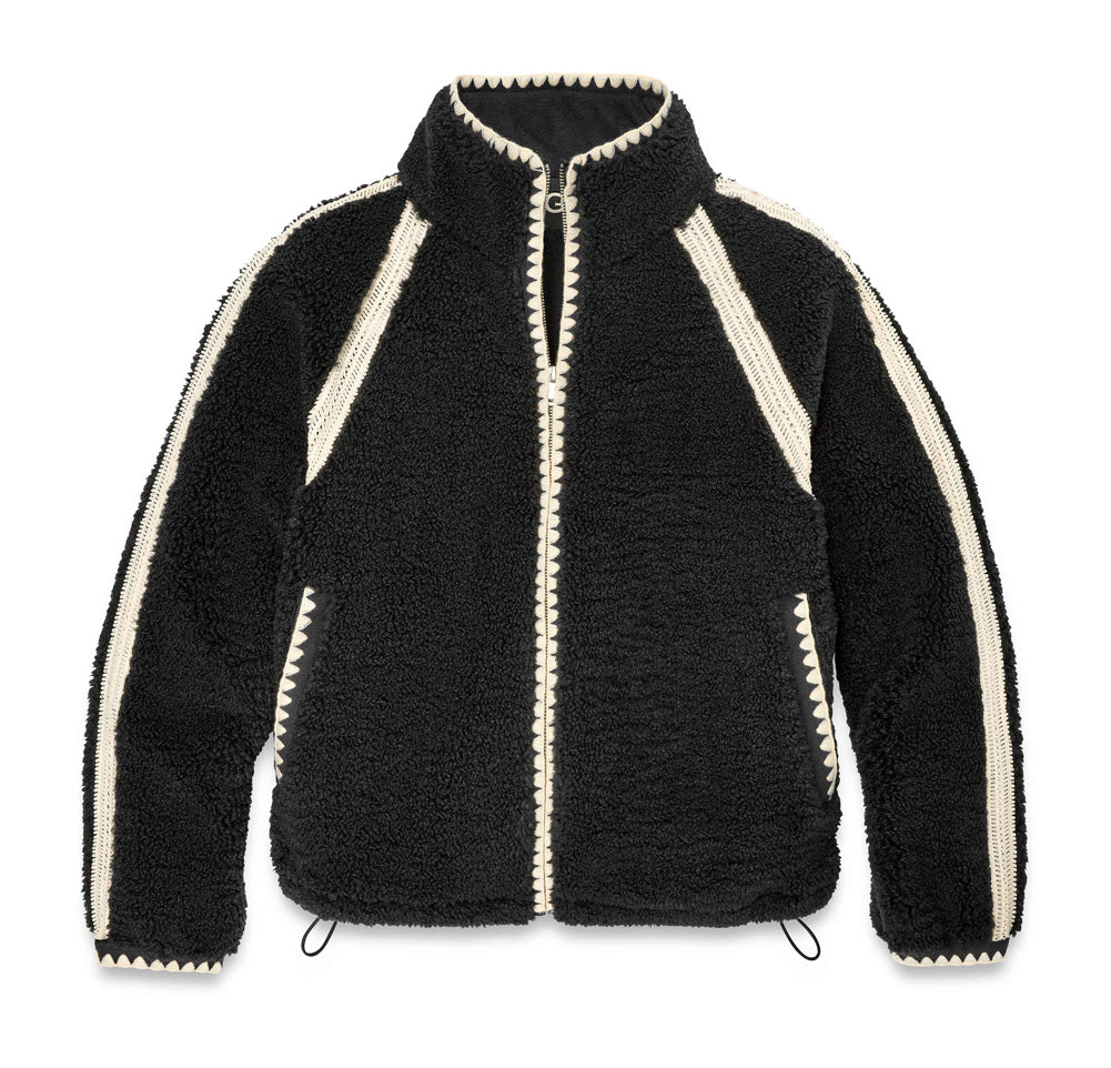 Nikia Crochet UGGFluff Jacket in Black by UGG