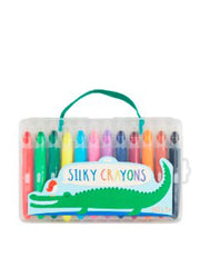 Green Silky Crayons by Mud Pie