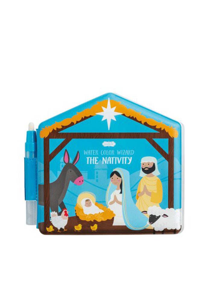 Nativity Water Wizard Book by Mud Pie
