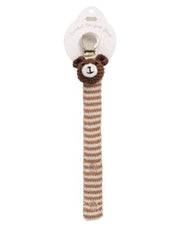 Bear Crochet Paci Clip by Mud Pie
