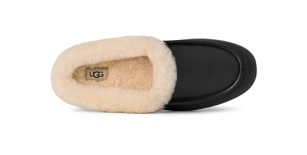 Ansley Mule Leather in Black by UGG
