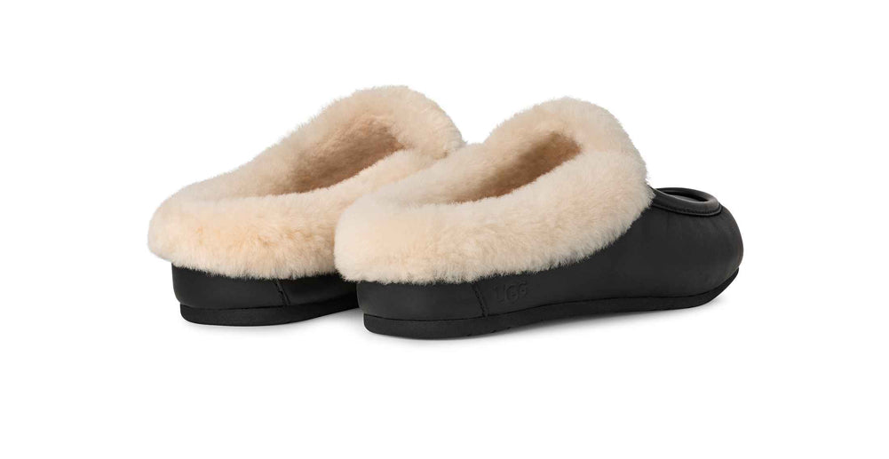Ansley Mule Leather in Black by UGG