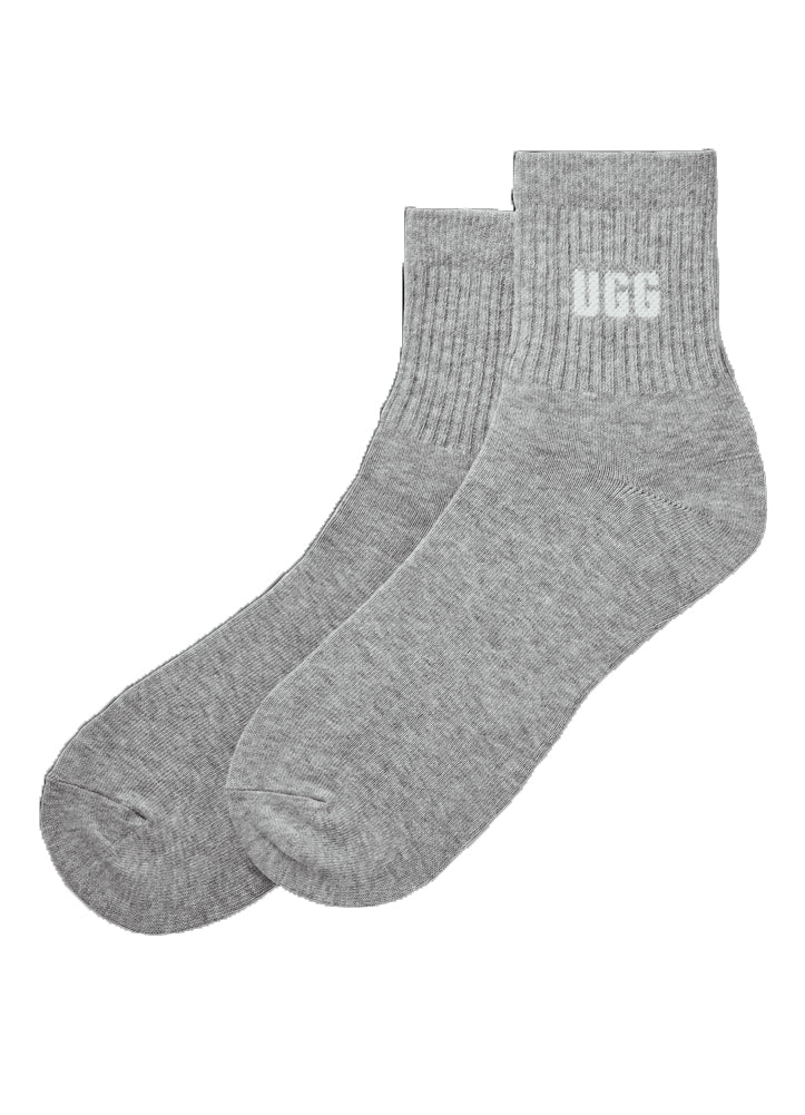 Quinlin Logo Quarter 2 Pack in Chroma Pink/Grey Heather by UGG