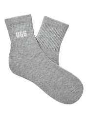 Quinlin Logo Quarter 2 Pack in Chroma Pink/Grey Heather by UGG