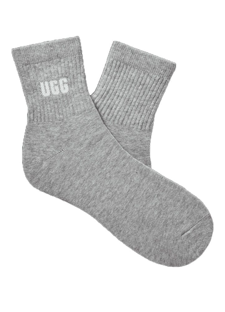 Quinlin Logo Quarter 2 Pack in Chroma Pink/Grey Heather by UGG