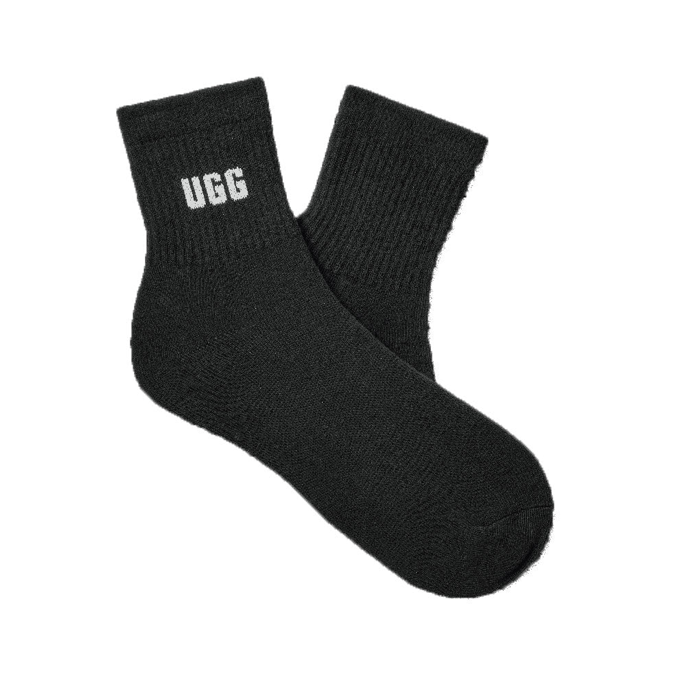 Quinlin Logo Quarter 2 Pack in White/Black by UGG