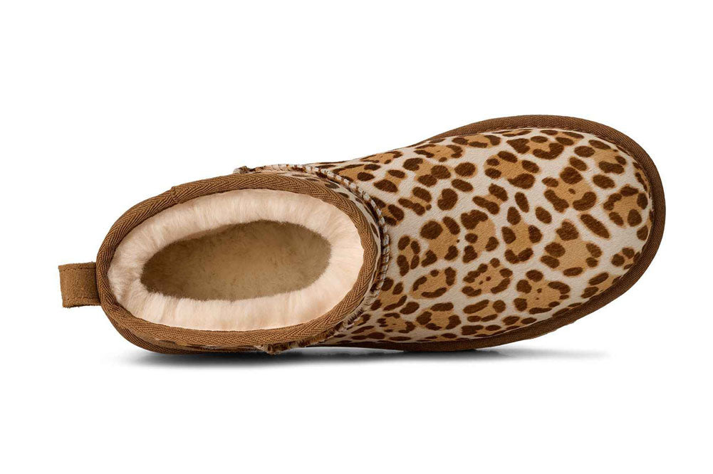 Classic Ultra Mini Plains in Felicity Leopard Jasmine by UGG