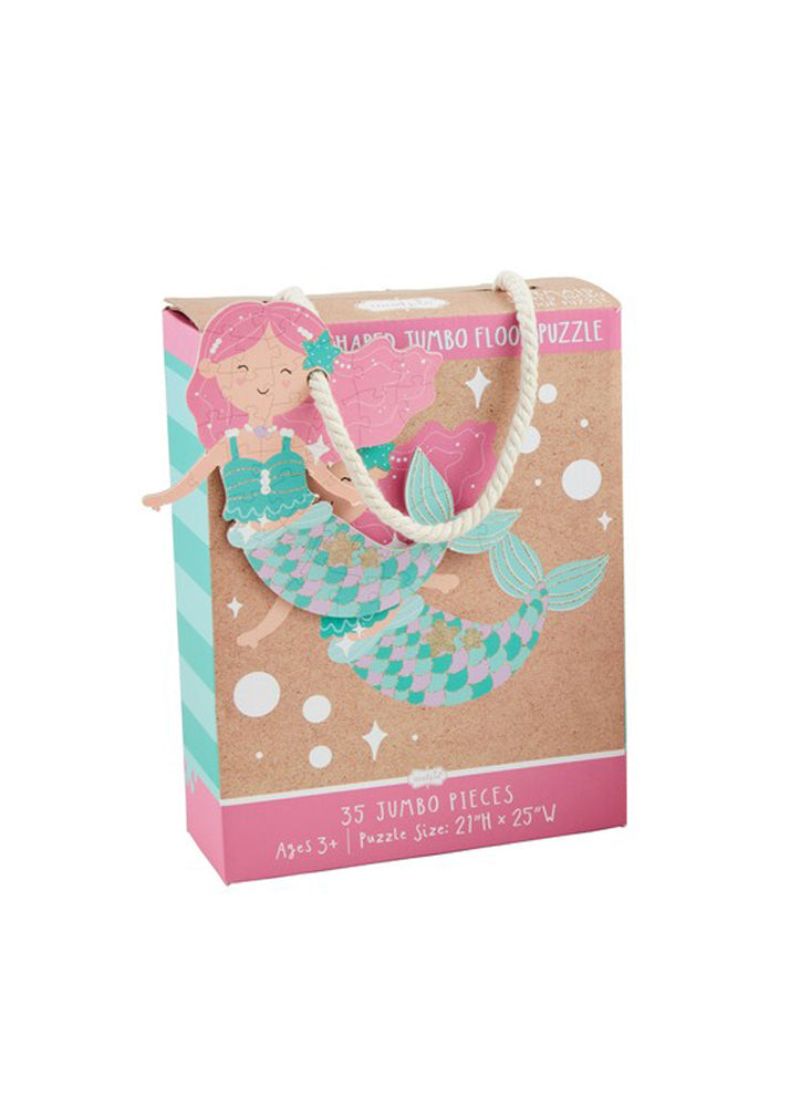 Mermaid Jumbo Shaped Puzzle by Mud Pie