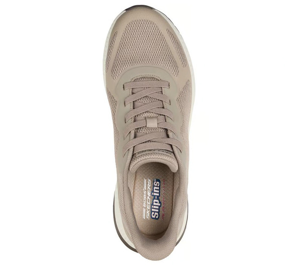 Bobs Squad 4 in Taupe Multi by Skechers