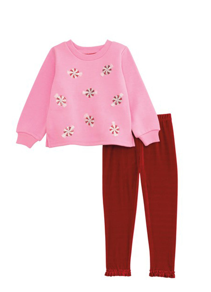 Peppermint SS and Legging by Mud Pie