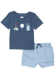 Boy Golf Short Set by Mud Pie