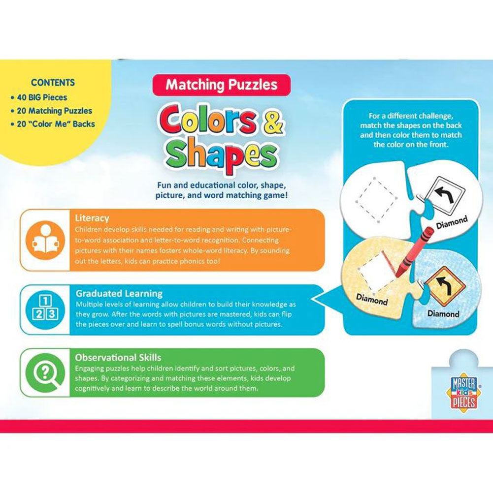 Colors and Shapes Matching Puzzle by Masterpieces Puzzles