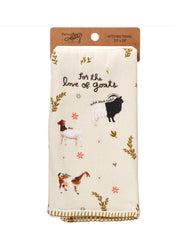 Love of Goats Kitchen Towel by Primitives by Kathy