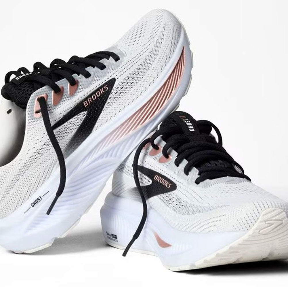 Ghost 17 in White/Black/Rose Gold by Brooks