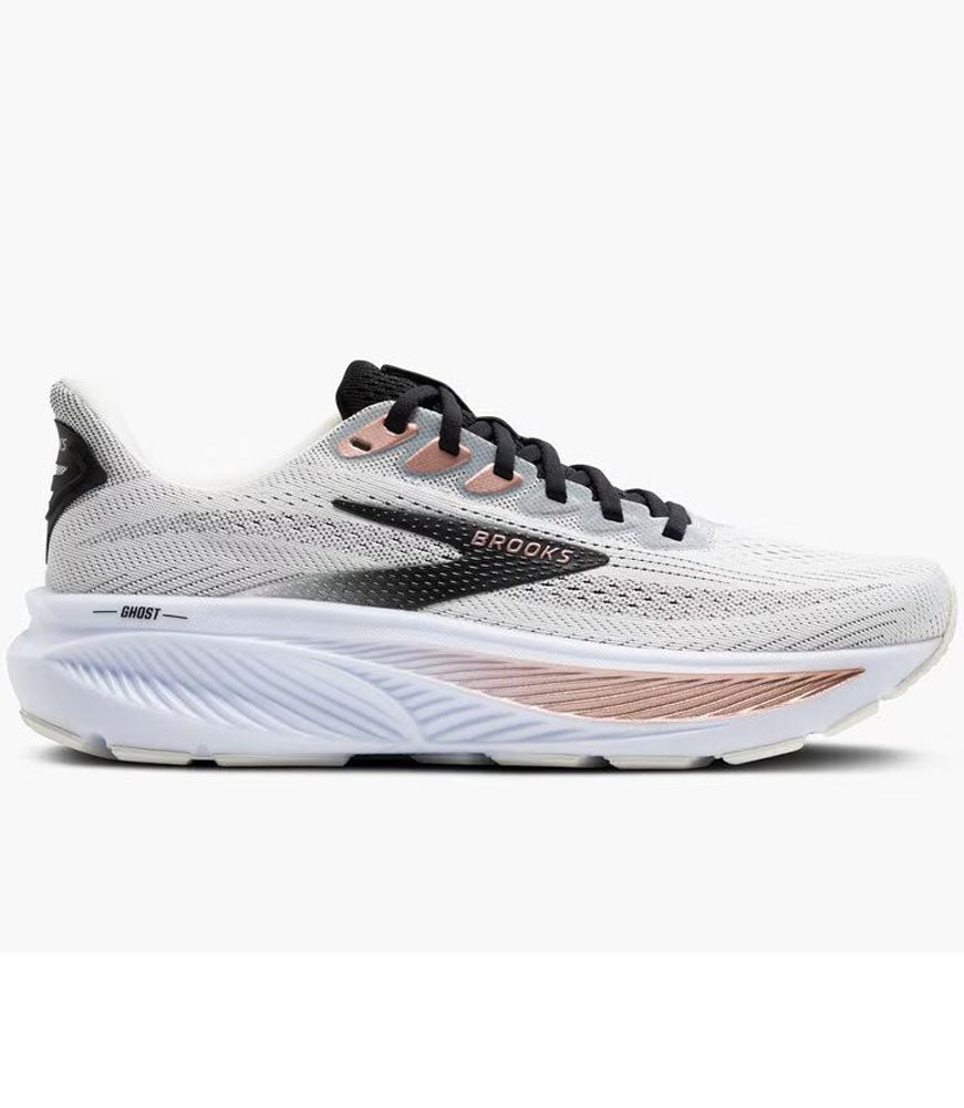 Ghost 17 in White/Black/Rose Gold by Brooks
