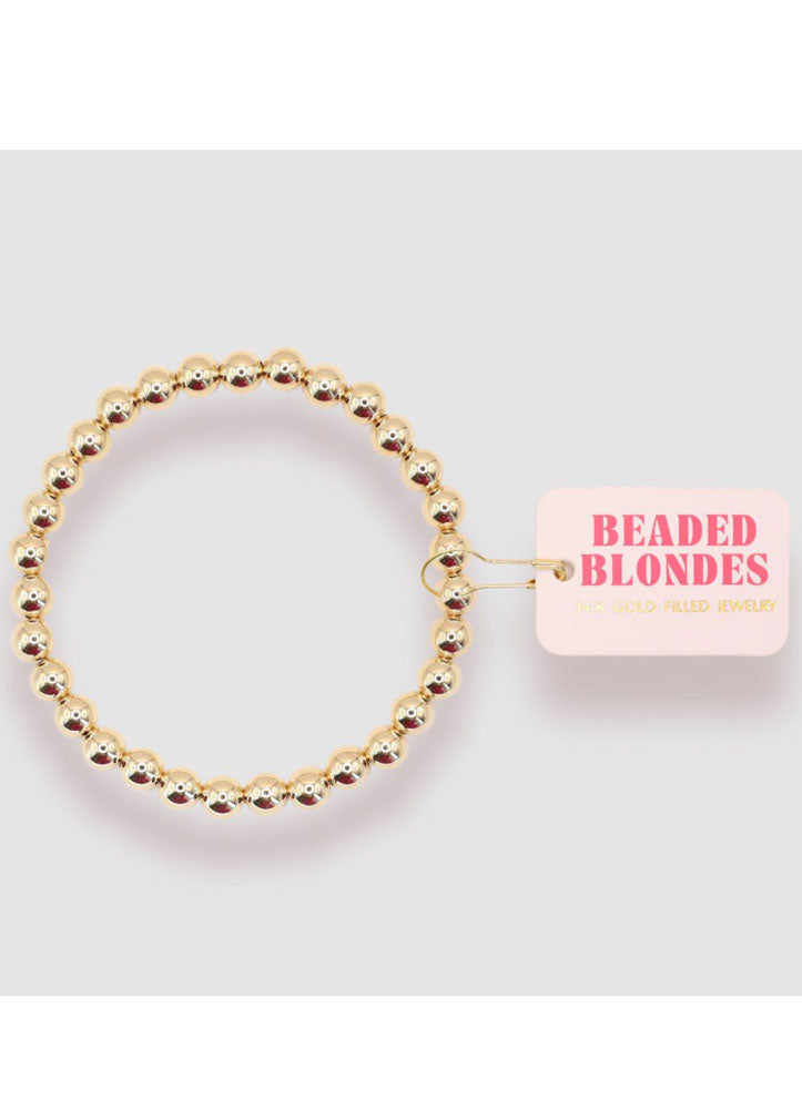 6mm Beaded Bracelet by Beaded Blondes
