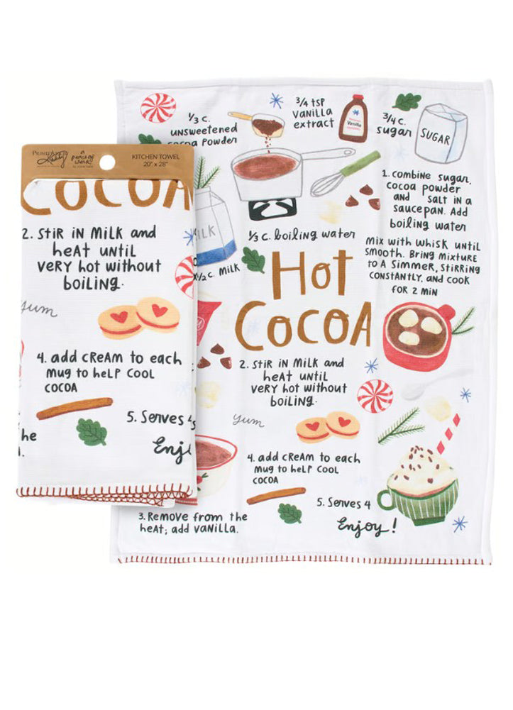 Hot Cocoa Kitchen Towel by Primitives by Kathy