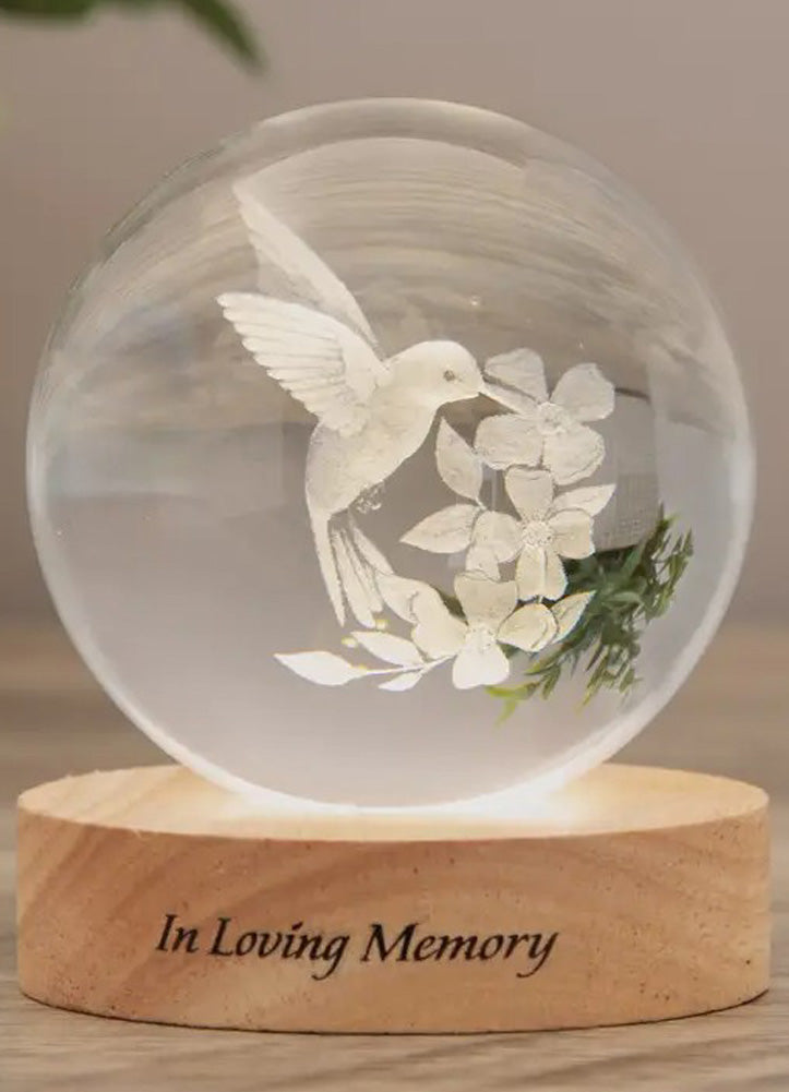 Hummingbird Crystal Keepsake by Carson Home