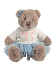 Blue Sweater Bear Plush by Mud Pie