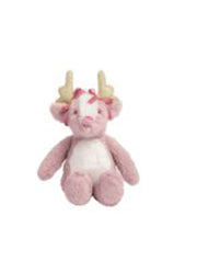 Mini Pink Reindeer Plush by Mud Pie