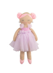 Pink Princess Knit Doll by Mud Pie