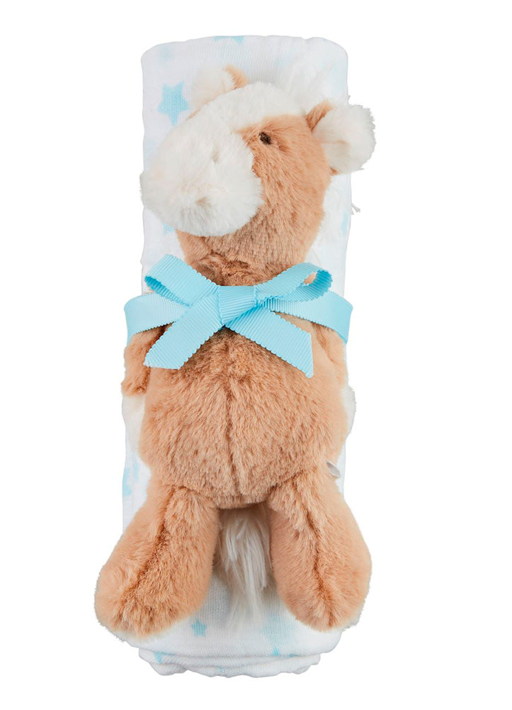 White Star Swaddle and Rattle by Mud Pie