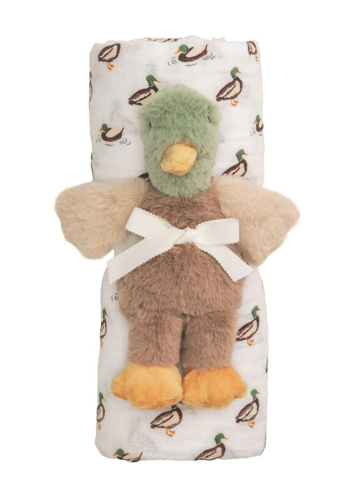 Mallard Duck Swaddle by Mud Pie