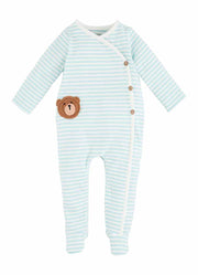 Stripe Bear Sleeper by Mud Pie