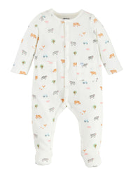 Ditsy Farm Print Sleeper by Mud Pie