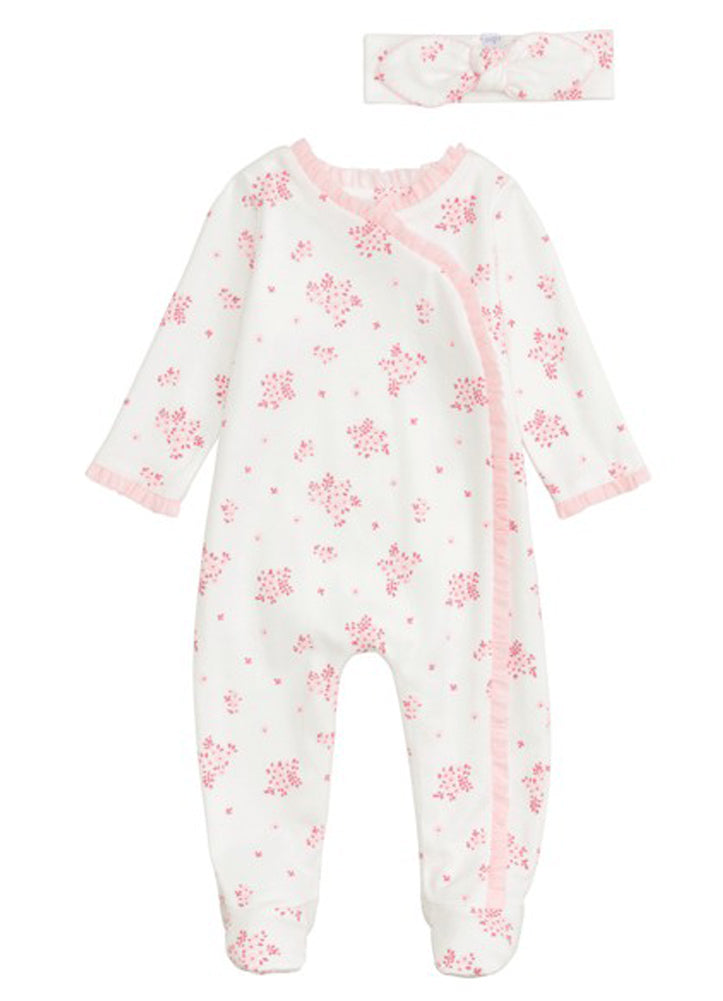 Ivory Blossom Sleeper by Mud Pie