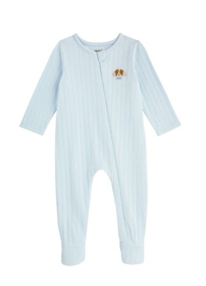 French Knot Pointelle Sleeper by Mud Pie