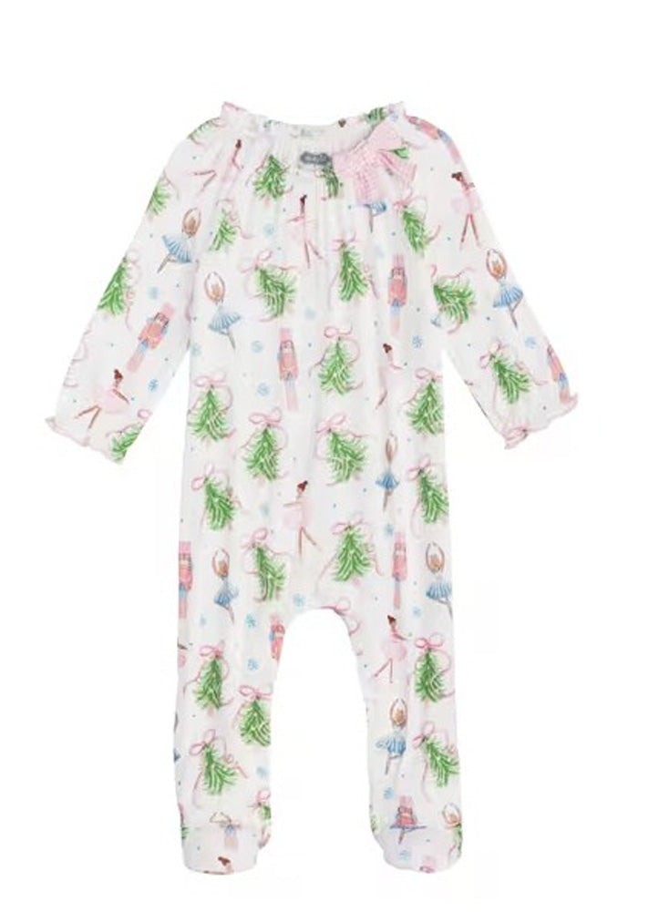 Christmas Tree Bow Sleeper by Mud Pie