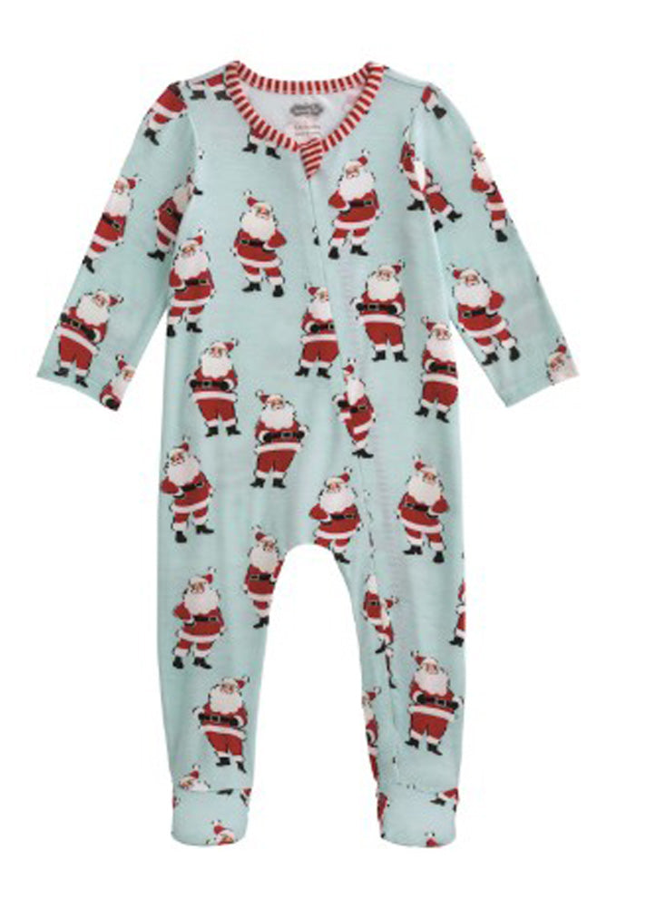 Boy Santa Zip Sleeper by Mud Pie