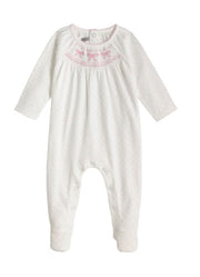 Smocked Layette Sleeper by Mud Pie