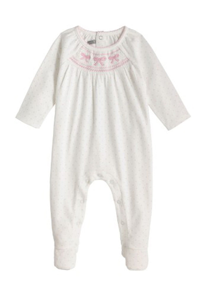 Smocked Layette Sleeper by Mud Pie